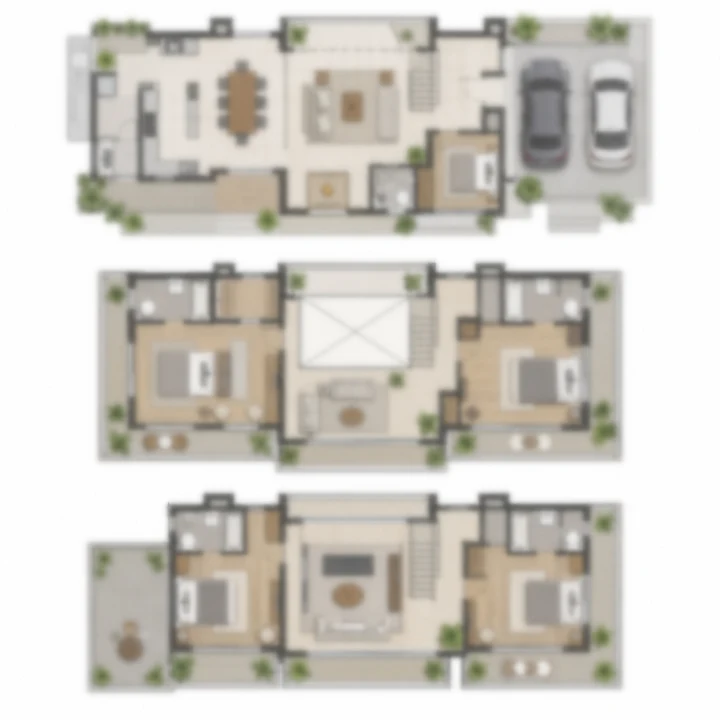 Vaishnavi Villas Sarjapur Road type 1B villa indicative floor plan